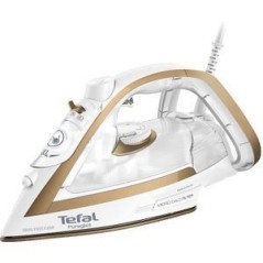 Tefal Puregliss FV8042E0 Steam Iron 2900W - Effortless Gliding in Gold & White for Perfect Results!